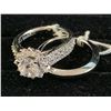 Image 2 : CUBIC ZIRCONIA ENGAGEMENT RING SET SIZE 6
