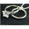 Image 2 : CUBIC ZIRCONIA ENGAGEMENT RING SET SIZE 6