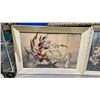 Image 3 : LOT OF 3 ASSORTED FRAMED PRINTS
