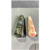Image 2 : LABRADORITE TOWER (RETAIL $250) & NATURAL ORANGE SANDSTONE TOWER (RETAIL $250)