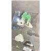 Image 2 : CLEAR QUARTZ WITH AVENTURINE ELEPHANT (ELEPHANT DETACHED, RETAIL $1100)