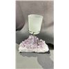 Image 2 : AMETHYST CLUSTER CANDLE HOLDER (RETAIL $400), CITRINE CLUSTER CANDLE HOLDER (RETAIL $400) &