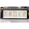 Image 1 : FRAMED 5 PRINTS OF LEONARDO DA VINCI SKETCHES INCLUDING; WING MECHANISM, CENTRALIZED CHURCH,