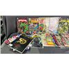 Image 2 : BOX OF ASSORTED ITEMS INCLUDING; PLAYBOY MAGAZINES, COMIC BOOKS, HOCKEY CARDS & MORE