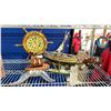 Image 2 : ASSORTED COLLECTIBLES INCLUDING; MARINE STYLE CLOCK, MODEL BOATS, MODEL PLANE & BULL HORNS DECOR