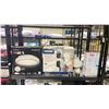 Image 1 : SHELF OF ASSORTED ITEMS INCLUDING; ARTIKA STARRAKER LED CEILING LIGHT FIXTURE, WEISER HALO WI-FI