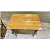 Image 2 : ANTIQUE SINGLE DRAWER TABLE 42.5" X 30.5" X 29.5"