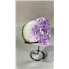 Image 2 : AMETHYST HEART CARVING ON STAND