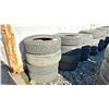 Image 1 : 16 ASSORTED TIRES (SOME MOUNTED ON RIMS)