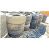 Image 1 : 16 ASSORTED TIRES (SOME MOUNTED ON RIMS)