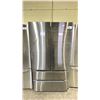 Image 1 : MIDEA STAINLESS STEEL FRENCH DOOR 36" FRIDGE WITH PULL OUT FREEZER **MISSING HANDLES**