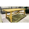Image 2 : SOLID OAK TABLE 92.5" X 39.5" X 29"