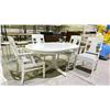 Image 2 : IKEA INGATORP ROUND DINING TABLE WITH JACKKNIFE LEAF & 4 CHAIRS