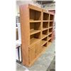 Image 2 : 3-PC SOLID WOOD SHELVING UNIT SET