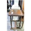 Image 2 : ANTIQUE CARVED WOOD END TABLE 18" X 16" X 25"