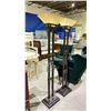 Image 2 : PAIR OF FLOOR LAMPS WITH GLASS SHADES 71"H