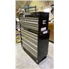 Image 3 : HUSKY 10 DRAWER PORTABLE TOOLBOX WITH ASSORTED TOOL CONTENTS INCLUDING; HEAT GUN, HAMMERS, BAR