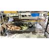 Image 1 : 2 SHELVES OF ASSORTED ITEMS INCLUDING; FISHING RODS, FISHING NETS, FLIPPERS & MORE
