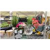 Image 2 : SHELF OF ASSORTED ITEMS INCLUDING; FAUX PLANTS, CANDLES, HOME DECOR & MORE