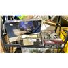 Image 1 : SHELF OF ASSORTED ITEMS INCLUDING; SEALY FROST MATTRESS PAD, GARMENT STEAMER & ASCEND DRONE (UNKNOWN
