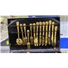 Image 2 : GOLD COLORED FLATWARE SET