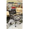 Image 1 : LEATHER ROLLING OFFICE CHAIR