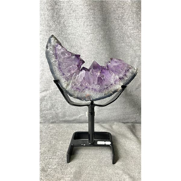 AMETHYST MOON ON STAND APPROX 8" LISTED RETAIL $2200