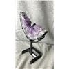 Image 2 : AMETHYST MOON ON STAND APPROX 8" LISTED RETAIL $2200