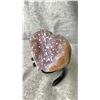 Image 2 : AMETHYST HEART ON STAND APPROX 5" LISTED RETAIL $1200