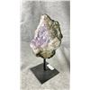 Image 2 : AMETHYST CLUSTER ON STAND APPROX 7" WITH STAND LISTED RETAIL $800