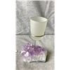 Image 2 : AMETHYST CANDLE HOLDER LISTED RETAIL $600