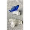 Image 2 : CLEAR QUARTZ WITH GLASS FISH DISPLAY LISTED RETAIL $600 (NOT ATTACHED)