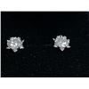 Image 1 : 925S 0.5CT EACH MOISSANITE LAB SNOWFLAKE STUD EARRINGS, MOUNTED IN 925 STERLING SILVER WITH