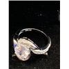 Image 2 : 925S 2.0CT CZ SWIRL RING, MOUNTED IN 925 STERLING SILVER WITH WHITE GOLD OVERLAY SIZE 7
