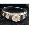 Image 2 : 925S 1.0 CARAT MOISSANITE MOUNTED IN 925 STERLING SILVER WITH WHITE GOLD OVERLAY, D VVS1, SIZE 10.5