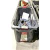 Image 2 : BIN OF MISC HOSES, HARDWARE AND MORE *WITH LID*