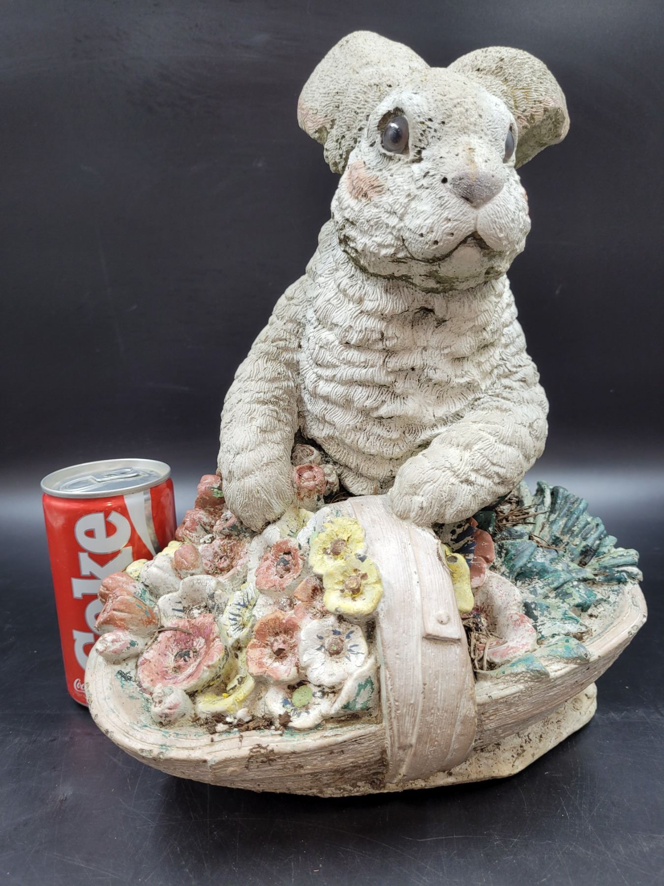 Concrete Rabbit Garden Statue