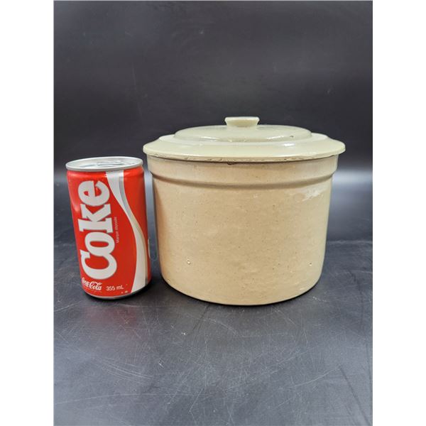 Vintage Lidded Crock