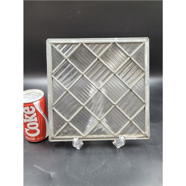 Vintage Leaded Glass Window Panel