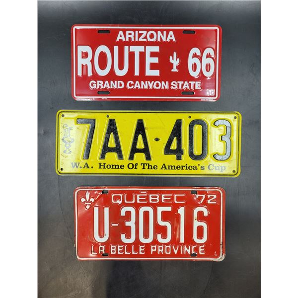 Souvenir and Vintage License Plates