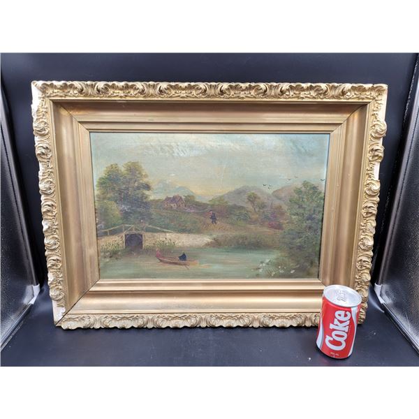 Victorian-Era Original Oil Painting