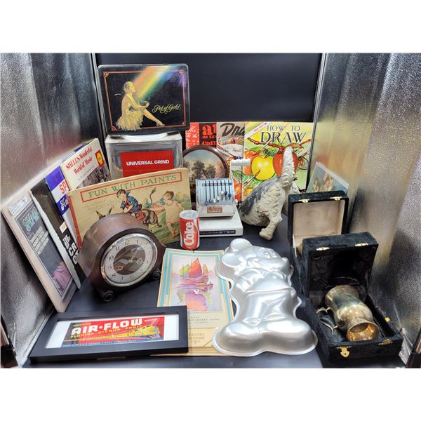 Vintage Books, Paymaster, Mantle Clock, and More