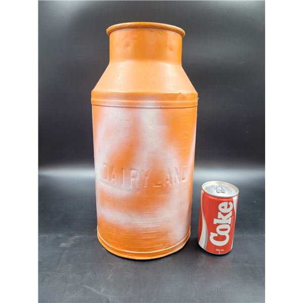 Vintage Metal Dairy Land Milk Can