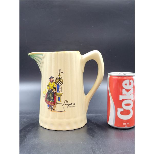 Antique Ceramic Pitcher from Portugal