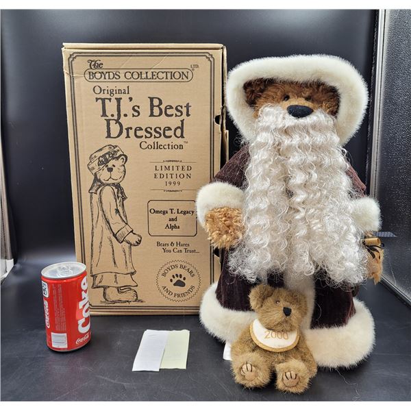 Vintage Boyd's TJs Best Dressed Collection Alpha and Omega Bears