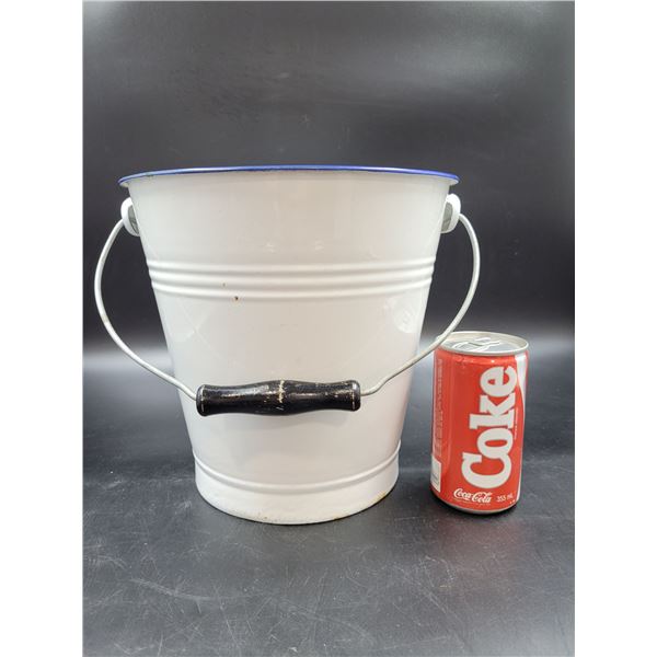 Vintage Enamel Bucket