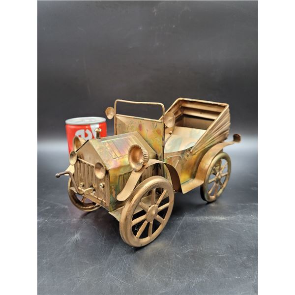 Vintage Tin Music Box Car