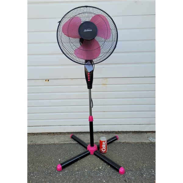 Sunbeam Black and Pink Fan (working)