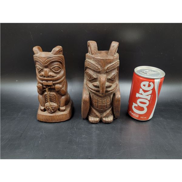 Shamans Beaver and Hawk Haida Art