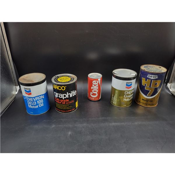 Vintage Motor Oil Cans